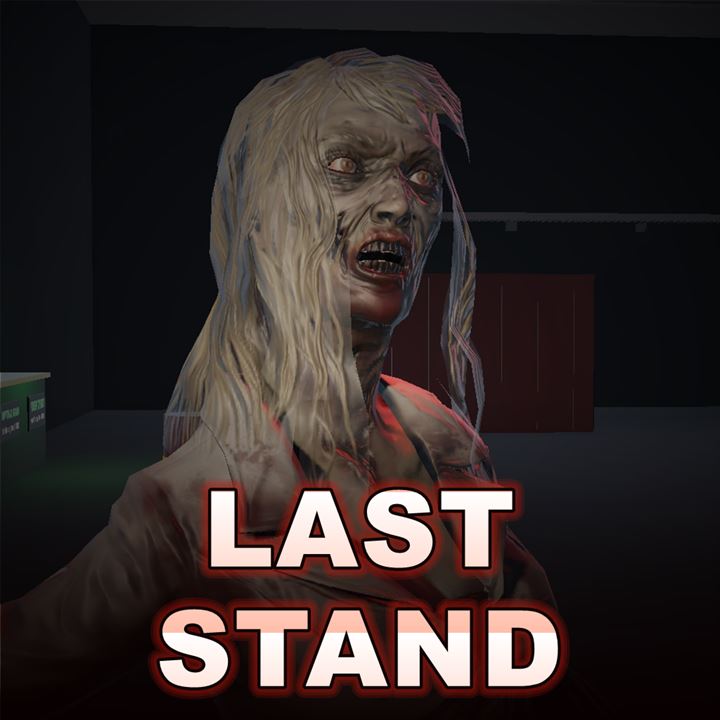 Last Stand: a zombie snarling over the game's title